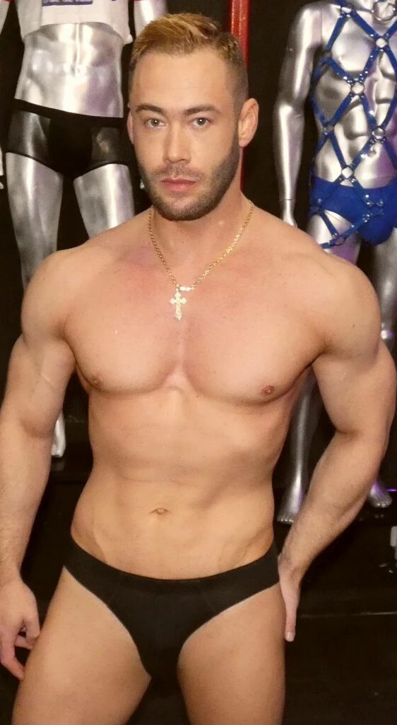 aron muscled gay porn actor